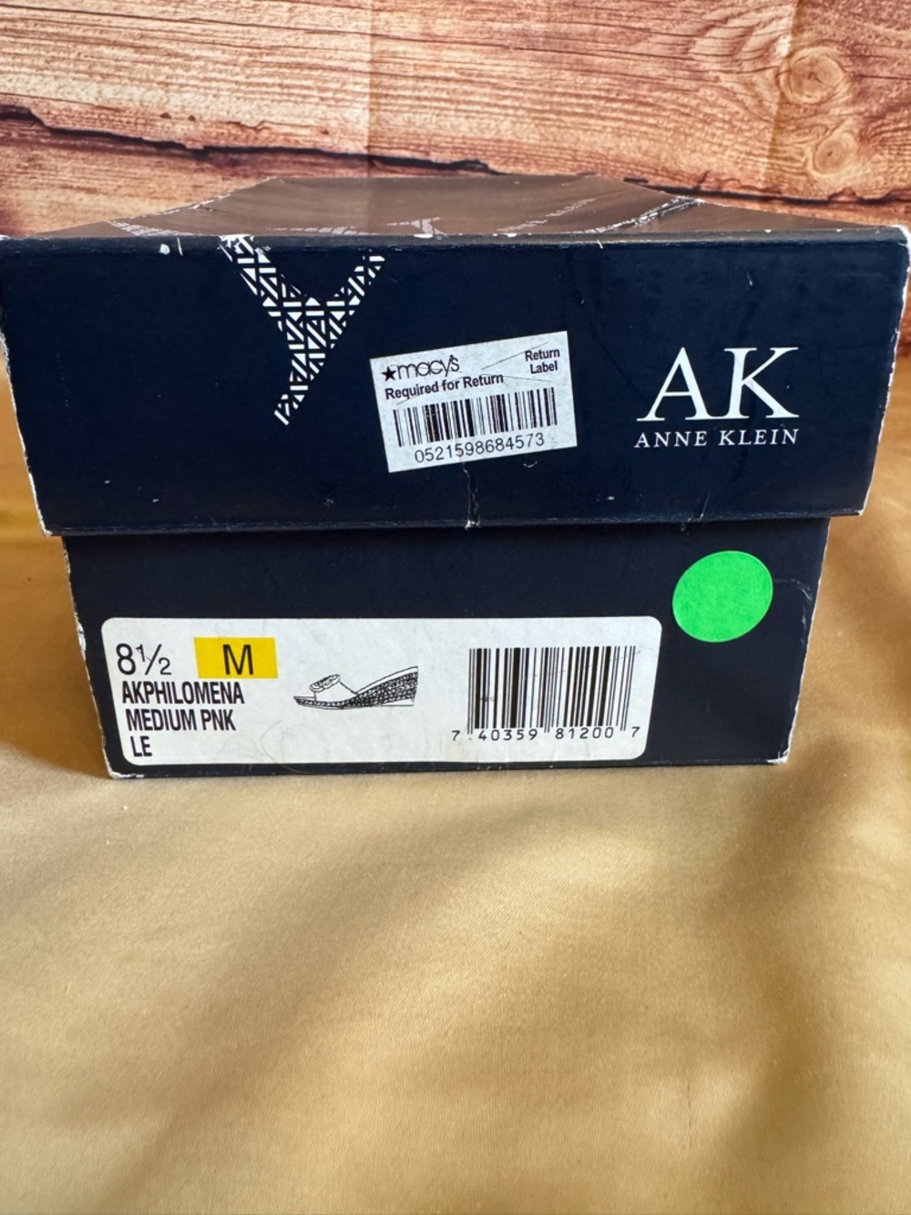 NWT Anne Klein AK Philomena Pink Floral Slide Sandals Espadrille Wedge Sz 8.5M - Picture 8 of 8